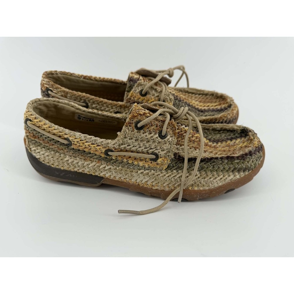 'Twisted X' - Women's Shoes Weave Moccasin - Cowgirl Earth Tones Sz 9 1/2 M